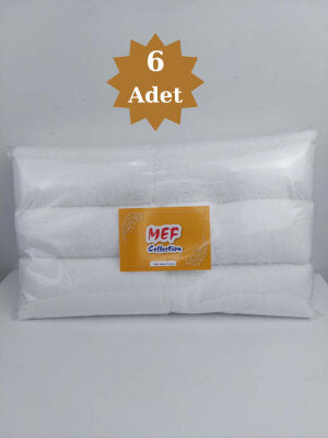 Boya Tutmaz Mikrofiber Kuaför Havlusu 6'lı Beyaz 50x90 cm | Saç Açıcıya Dayanıklı