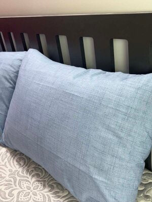 Dokuma Yastık Kılıfı 2'li Set 50x70 cm | Fırça Desen Kapaklı Pamuklu Kılıf