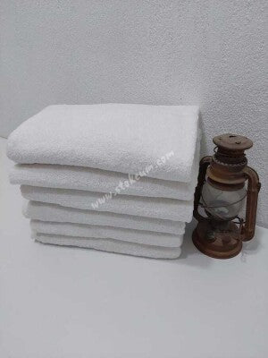 6'lı Otel Banyo Havlusu Beyaz 70x140 cm | %100 Pamuklu Orta Boy Dayanıklı Vücut Havlusu