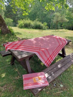 2'li Çok Amaçlı Pötikare Örtü 150x150 cm | Sofra Bezi, Piknik, Masa Örtüsü Seti