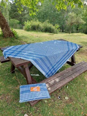 2'li Çok Amaçlı Pötikare Örtü 150x150 cm | Sofra Bezi, Piknik, Masa Örtüsü Seti