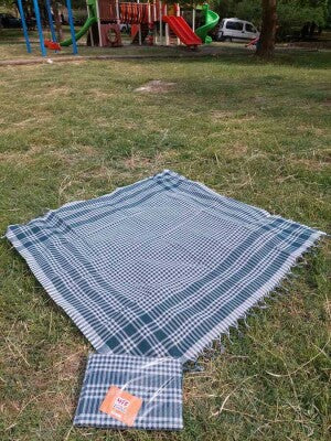 2'li Çok Amaçlı Pötikare Örtü 150x150 cm | Sofra Bezi, Piknik, Masa Örtüsü Seti