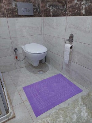 3'lü Banyo Paspası 50x70 cm | Kaymaz Taban Welsoft Yumuşak Ayak İzli Paspas Seti