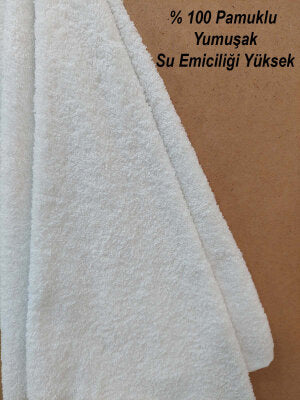 Beyaz Kuaför Havlusu 3'lü Set 50x90 | Berber ve Sporcu Baş Havlusu | Hızlı Kurur