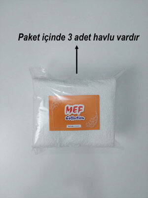Beyaz Kuaför Havlusu 3'lü Set 50x90 | Berber ve Sporcu Baş Havlusu | Hızlı Kurur