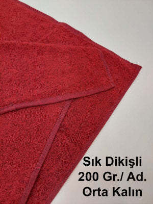 Bordo Kuaför Havlusu 3'lü Set 50x90 | Berber ve Sporcu Baş Havlusu | Hızlı Kurur