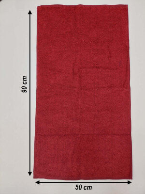 Bordo Kuaför Havlusu 3'lü Set 50x90 | Berber ve Sporcu Baş Havlusu | Hızlı Kurur