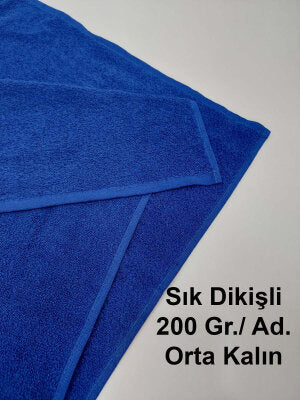 Royal Mavi Kuaför Havlusu 3'lü Set 50x90 | Berber ve Sporcu Baş Havlusu | Hızlı Kurur