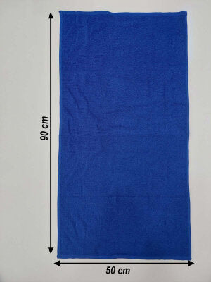 Royal Mavi Kuaför Havlusu 3'lü Set 50x90 | Berber ve Sporcu Baş Havlusu | Hızlı Kurur
