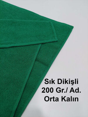 Yeşil Kuaför Havlusu 3'lü Set 50x90 | Berber ve Sporcu Baş Havlusu | Hızlı Kurur