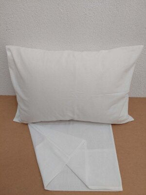 12'li Otel Yastık Kılıfı Beyaz 50x70 cm | Ekonomik Kapaklı Pamuklu Dayanıklı Yastık Kılıfı Seti