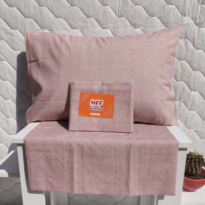 Dokuma Yastık Kılıfı 2'li Set 50x70 cm | Fırça Desen Kapaklı Pamuklu Kılıf