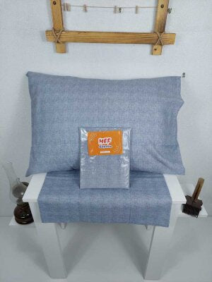 Dokuma Yastık Kılıfı 2'li Set 50x70 cm | Fırça Desen Kapaklı Pamuklu Kılıf