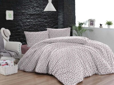 Çocuk Nevresim Takımı 6727 Mürdüm Tek Kişilik 160x220 | Pamuklu Basic Genç Odası Seti