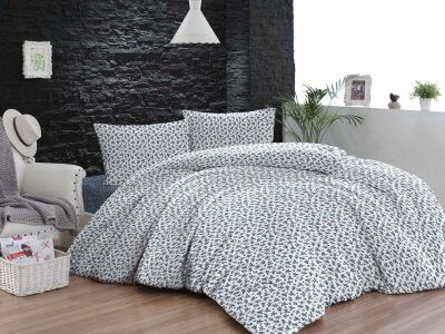 Tek Kişilik Nevresim Takımı 6727 İndigo Mavi 160x220 | Pamuklu Basic Genç Odası Seti