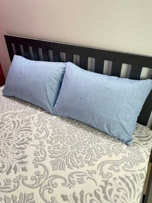 Dokuma Yastık Kılıfı 2'li Set 50x70 cm | Fırça Desen Kapaklı Pamuklu Kılıf