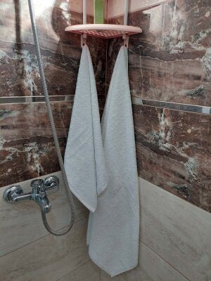Orta Boy Banyo Havlu Seti Beyaz 2'li | %100 Pamuklu Yumuşak ve Kalın Vücut ve Baş  Havlusu