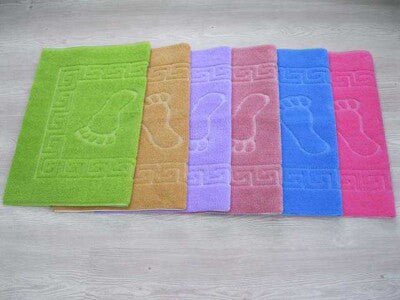 3'lü Banyo Paspası 50x70 cm | Kaymaz Taban Welsoft Yumuşak Ayak İzli Paspas Seti
