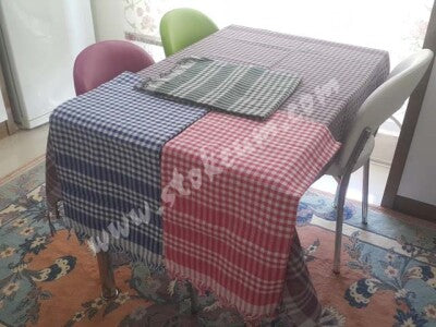 2'li Çok Amaçlı Pötikare Örtü 150x150 cm | Sofra Bezi, Piknik, Masa Örtüsü Seti