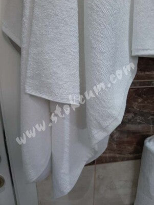 6'lı Otel Banyo Havlusu Beyaz 90x145 cm | Büyük Boy %100 Pamuk Kalın Vücut Havlusu