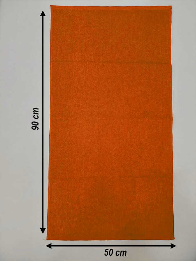 Turuncu Kuaför Havlusu 3'lü Set 50x90 cm | Berber, Sporcu, Baş Havlusu | Hızlı Kurur
