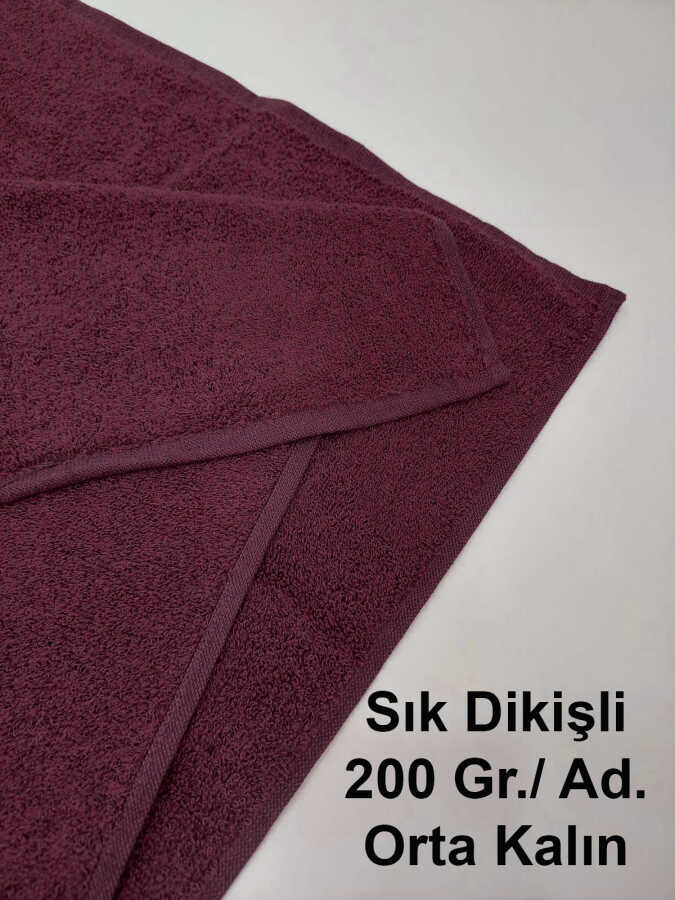 Vişne Kuaför Havlusu 3'lü Set 50x90 | Berber ve Sporcu Baş Havlusu | Hızlı Kurur