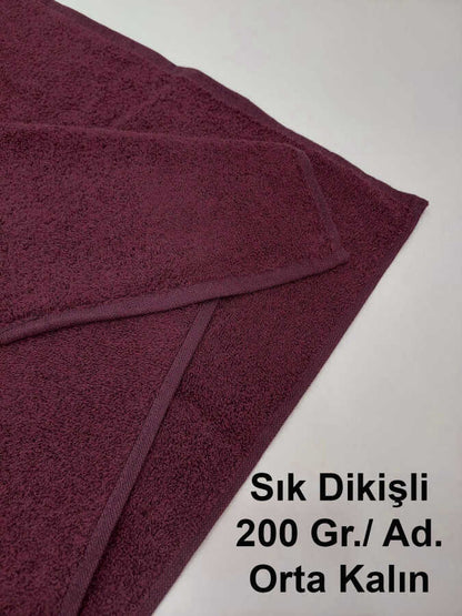 Vişne Kuaför Havlusu 3'lü Set 50x90 | Berber ve Sporcu Baş Havlusu | Hızlı Kurur
