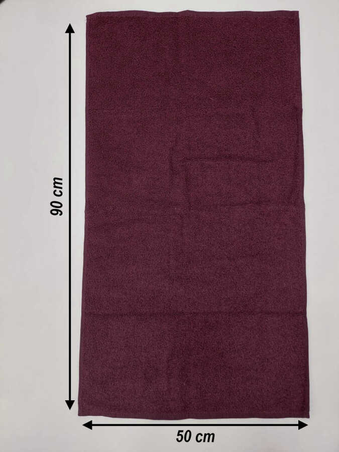 Vişne Kuaför Havlusu 3'lü Set 50x90 | Berber ve Sporcu Baş Havlusu | Hızlı Kurur
