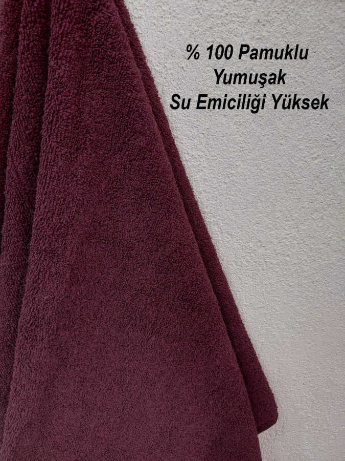 Vişne Kuaför Havlusu 3'lü Set 50x90 | Berber ve Sporcu Baş Havlusu | Hızlı Kurur